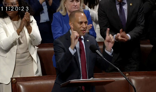 Hakeem Jeffries sets record with 8-1/2-hour speech before vote on Trump tax bill