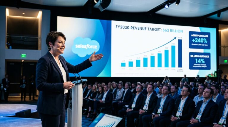 Salesforce Raised Its Revenue Target to $63 Billion. The Stock Is Still 34% Off Its High.